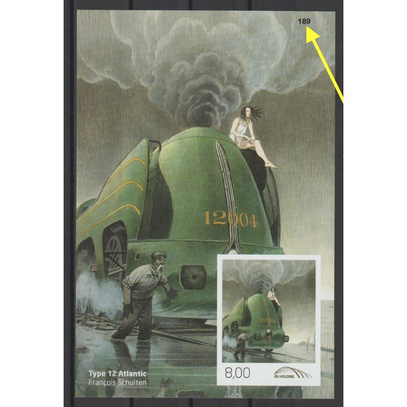 2012 - Railway - COB TRVBL22A** - Imperforated and numbered - MNH