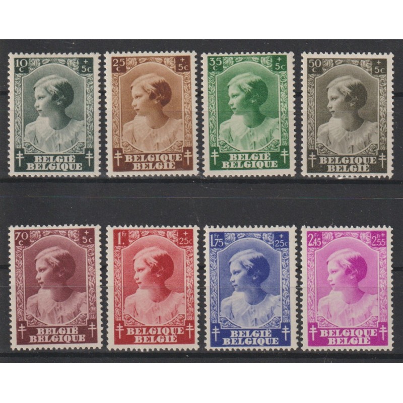 1937 - COB 458/65* - Scott B200/7 - MH