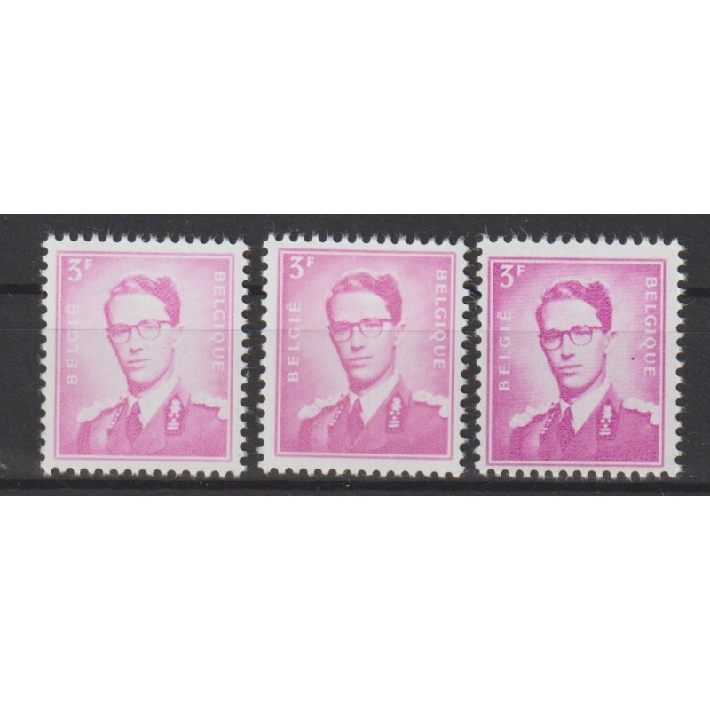 1958 - COB 1067 + a/b** - SCOTT 455 - The 3 different shades - MNH