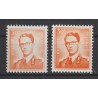 1958 - COB 1074P3 + a** - Scott 468 - Luminescent paper - The 2 different shades - MNH