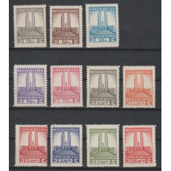 1941 - Congo - COB 214/24**...