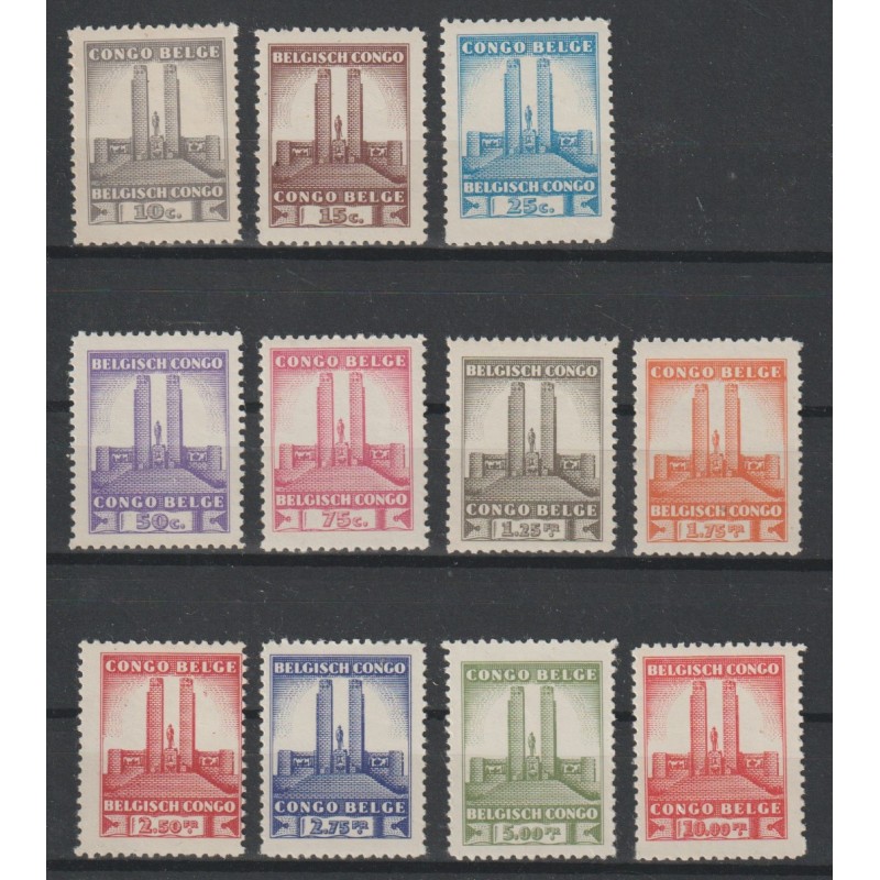 1941 - Congo - COB 214/24** - SCOTT 173/83 - MNH