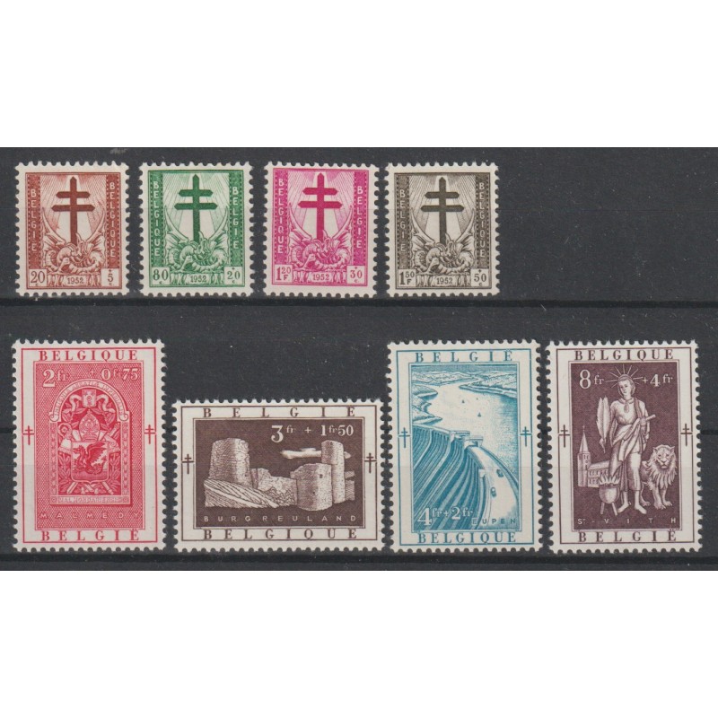 1952 - COB 900/7** - SCOTT B523/30 - MNH