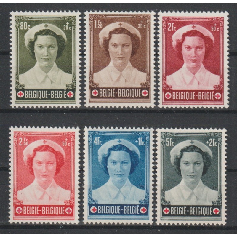 1953 - COB 912/7** - SCOTT B532/7 - MNH