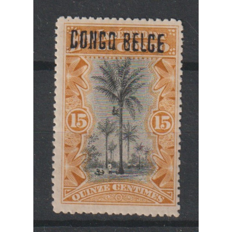 1909 - Congo - COB 32L* - SCOTT 33a - Handstamped - MH