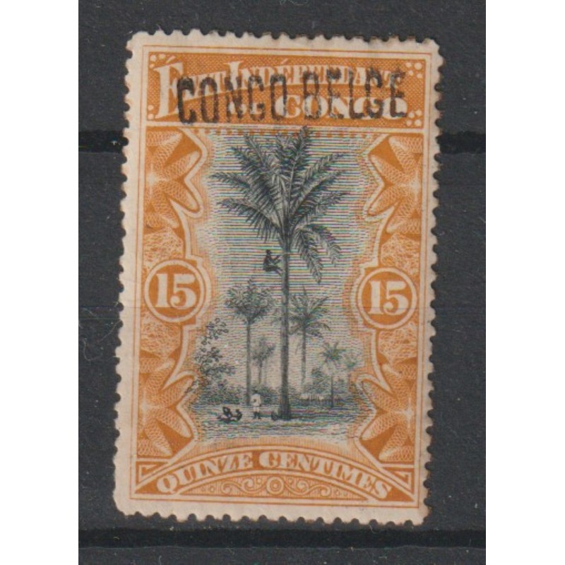 1909 - Congo - COB 32L** - SCOTT 33a - Handstamped - MNH