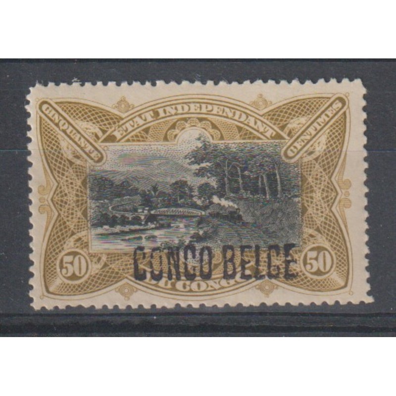 1909 - Congo - COB 35L** - SCOTT 36a - Handstamped - MNH