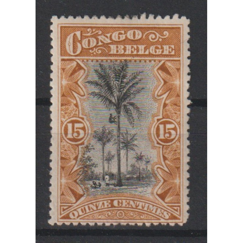 1909 - CONGO - COB 52a* - SCOTT 43 - Shade brown ocher - MH