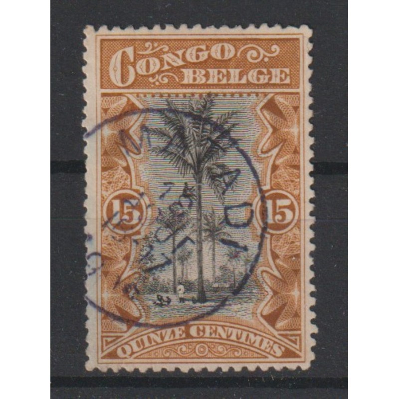 1909 - CONGO - COB 52a - SCOTT 43 - Shade brown ocher