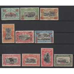 1921 - Congo - COB 85/94* -...