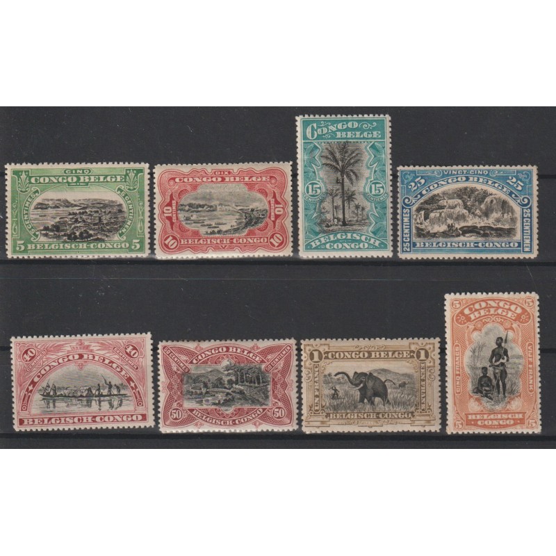 1915 - Congo - COB 64/71** - SCOTT 48 + 51 + 53 + 55 + 58 + 60/62 - MNH