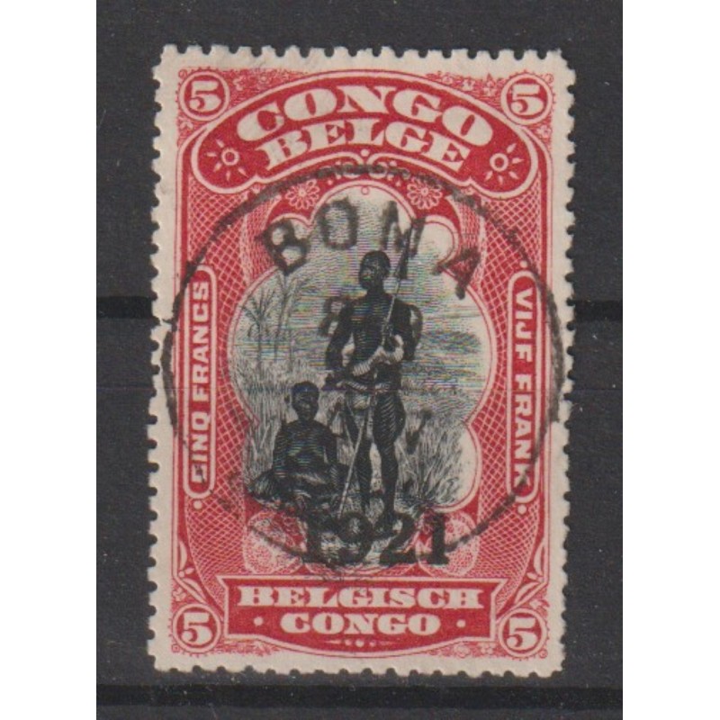 1921 - Congo - COB 93 - Scott 72 - SURCHARGED