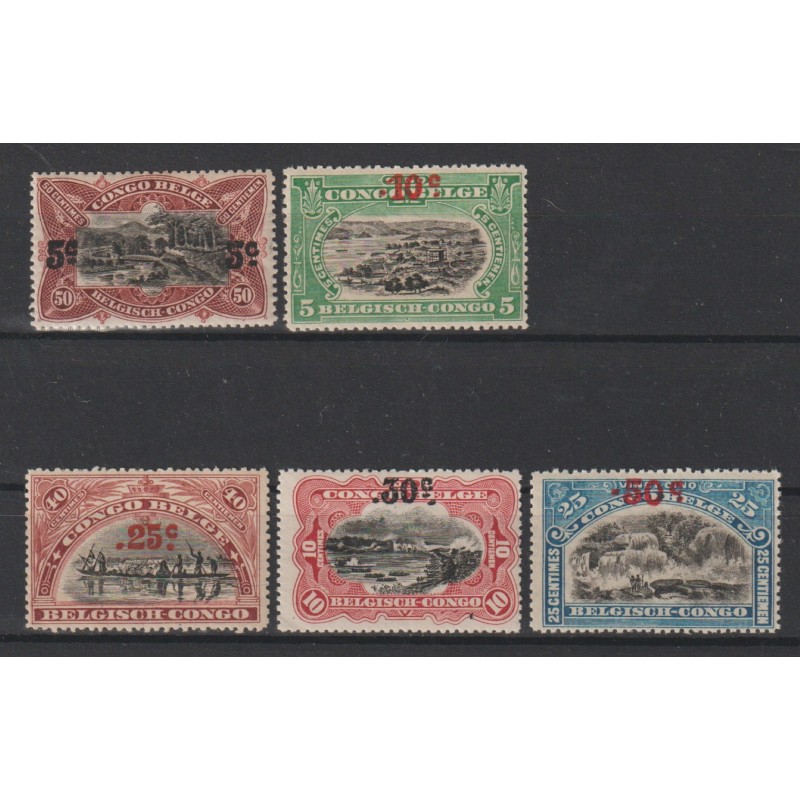 1922 - Congo - COB 95/9** - SCOTT 74/8 - MNH