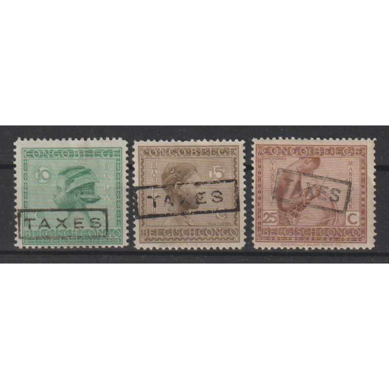 1923 - CONGO - Postage Due - COB TX63/5* - MH