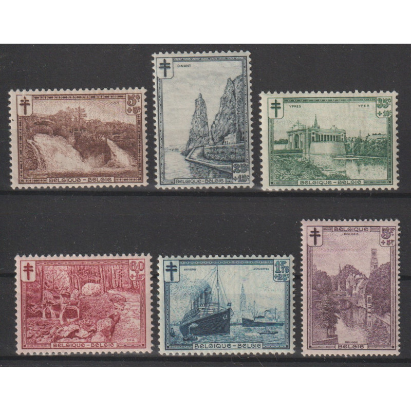 1929 - COB 293/8** - SCOTT B93/8 - MNH