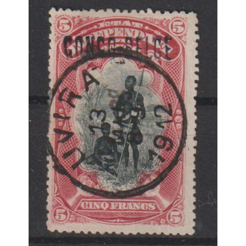 1909 - Congo - COB 38L - SCOTT 39a - Handstamped