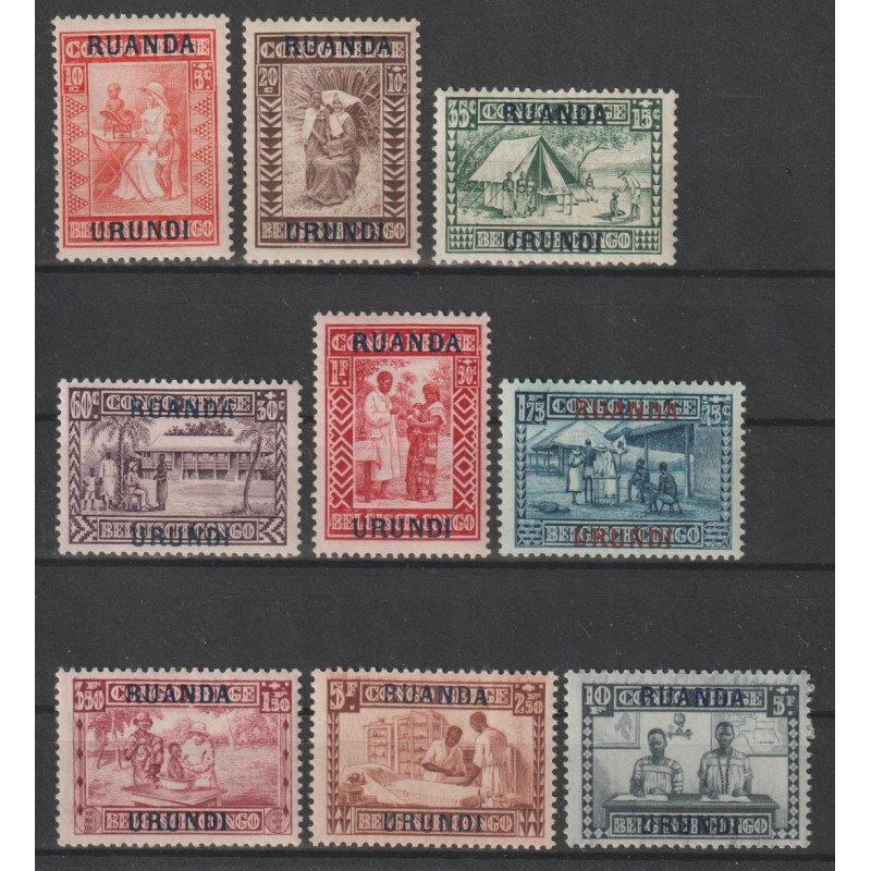 1930 - RUANDA-URUNDI - COB 81/9* - MH