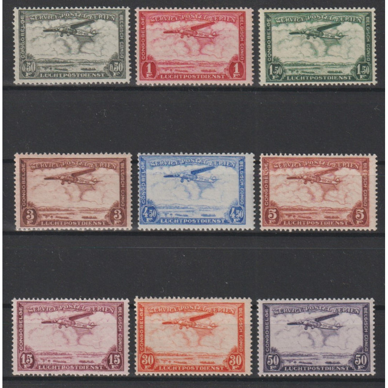 1934 - CONGO - Air Post - COB PA7/15** - Scott C7/15 - MNH