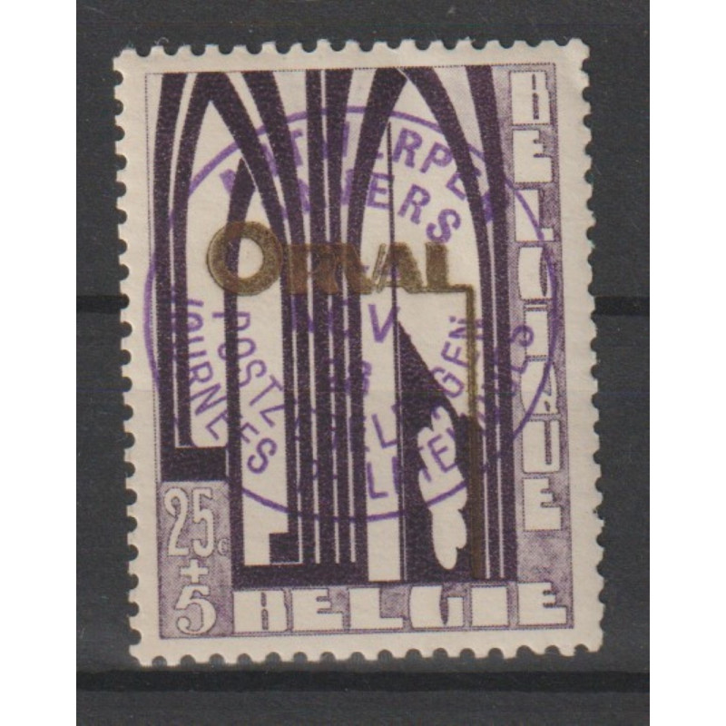 1928 - COB 266B* - SCOTT B70 - SURCHARGED "ANTWERPEN" - ORVAL - MH