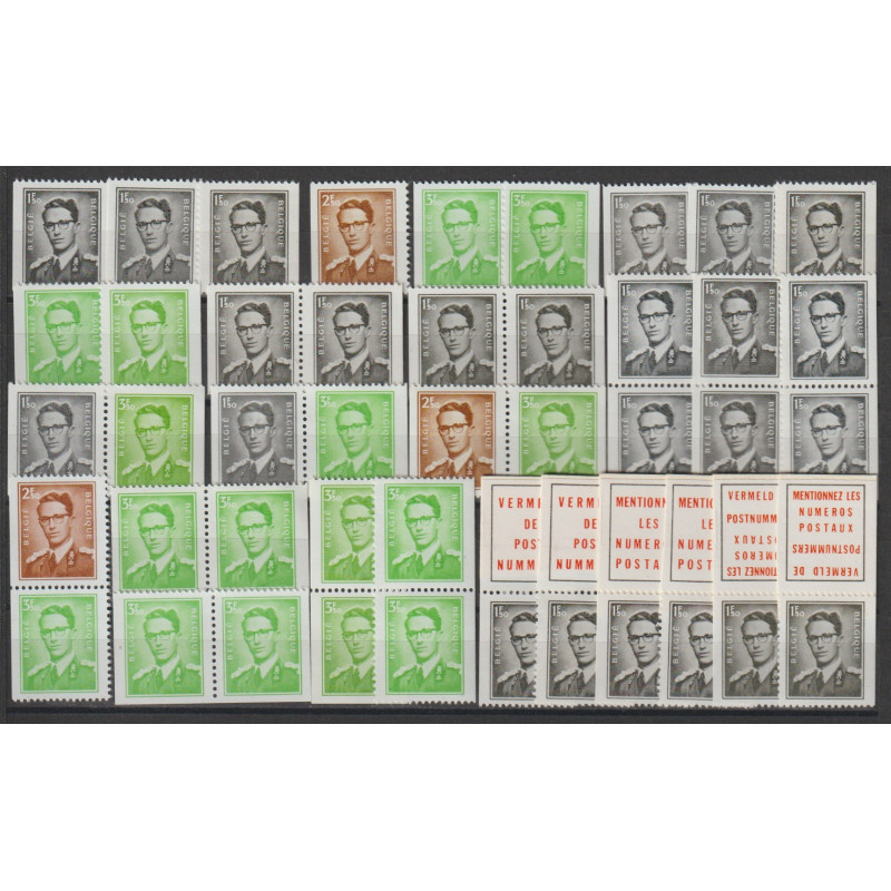 1970 - COB 1561/o** - All the combinations of the 2 booklets