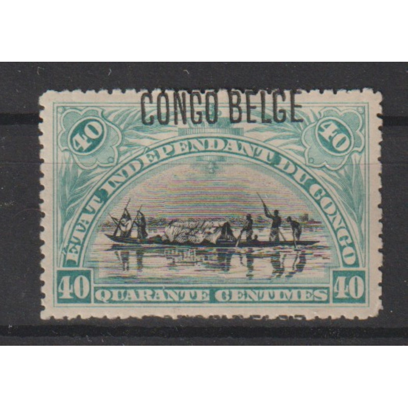 1909 - Congo - COB 44* - SCOTT 35 - Overprinted CONGO BELGE - MH