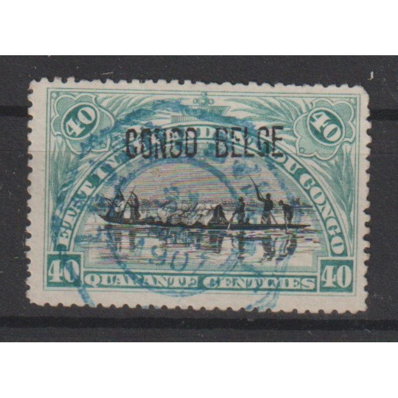 1909 - Congo - COB 34L - SCOTT 35a - Handstamped