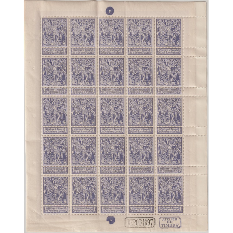 1896 - COB F71/3** - SCOTT 79/81 - Sheets of 25 - MNH