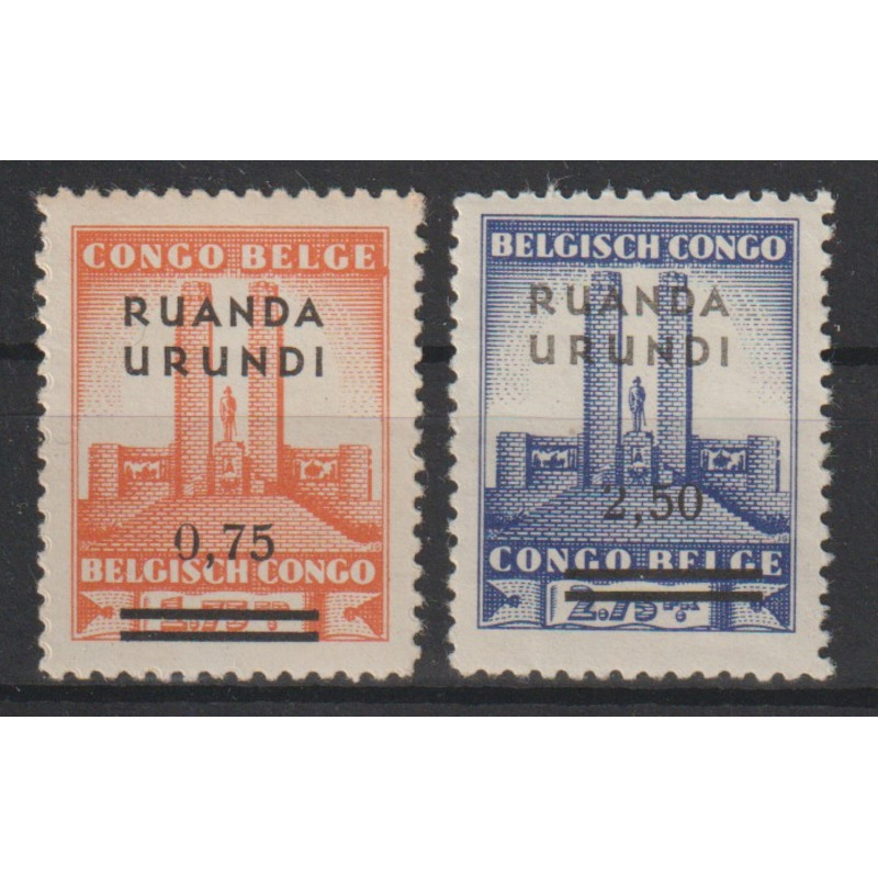 1942 - Ruanda-Urundi - COB 124/5** - MNH