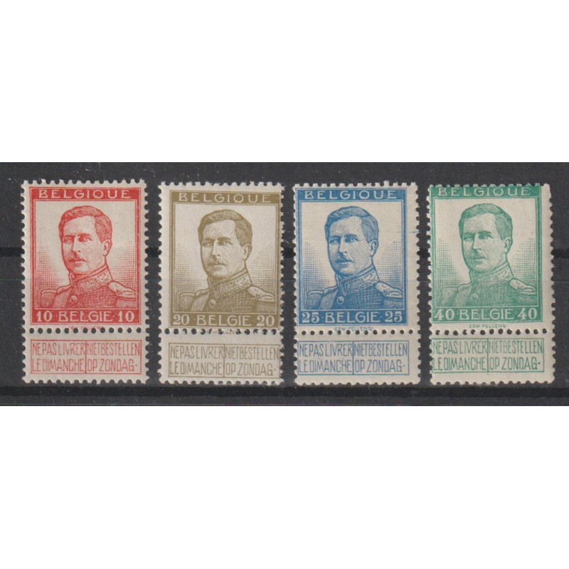 1912 - COB 118/21** - SCOTT 103/7 - MNH