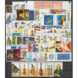 2000** - Year set - 67 stamps + 4 sheets - Selling price 27% below face value - MNH