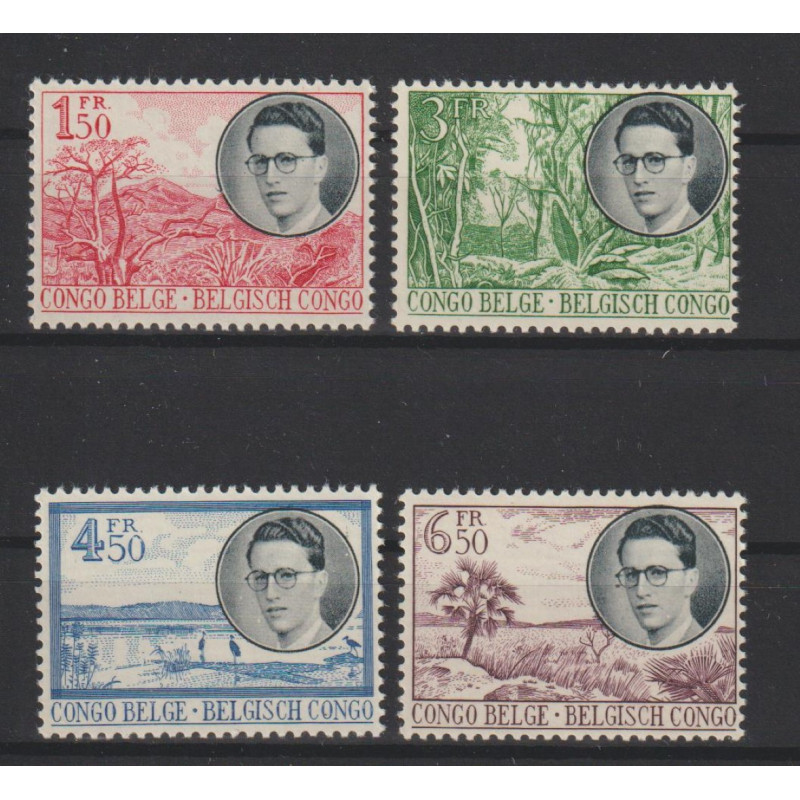 1955 - CONGO - COB 333/6** - SCOTT 294/7 - MNH