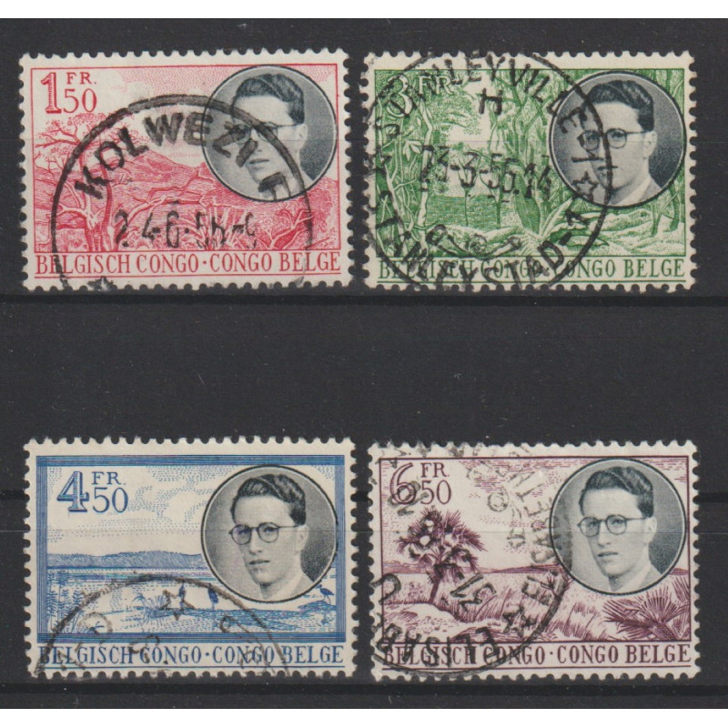 1955 - CONGO - COB 329/32 - SCOTT 290/3