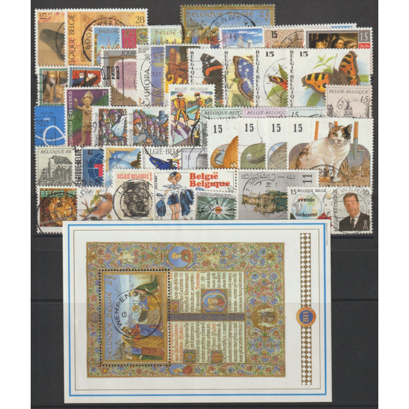 1993 - Year set - 44 stamps + 1 sheet