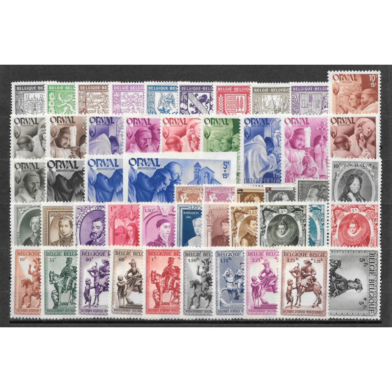 1941** - Year set - 59 stamps + 5 sheets - MNH