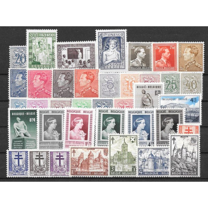 1951** - Year set - 38 stamps - MNH