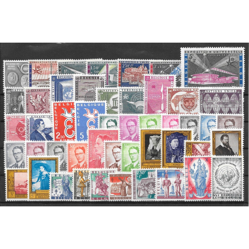 1958** - Year set - 48 stamps - MNH