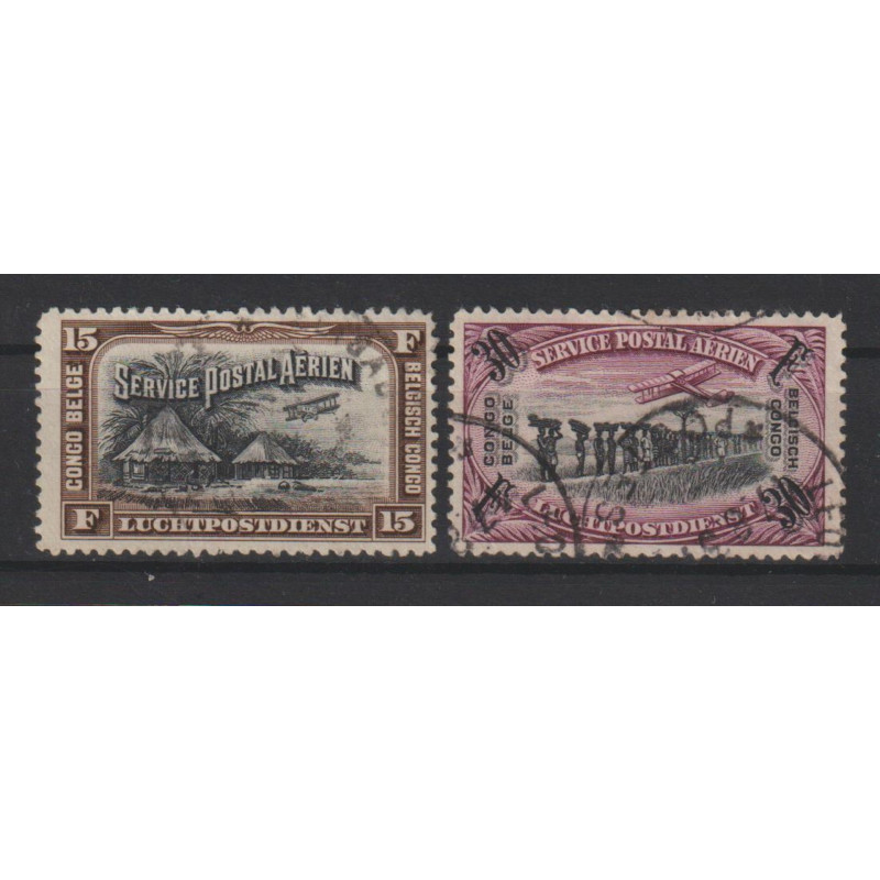 1930 - CONGO - Air Post - COB PA5/6 - Scott C5/6