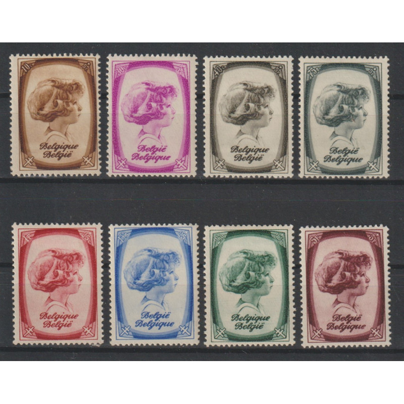 1938 - COB 488/95* - Scott B225/32 - MH