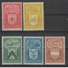 1946 - COB 743/7* - Scott B432/6 - MH