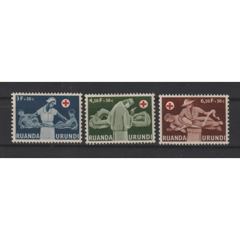 1957 - Ruanda-Urundi - COB 202/4* - MH