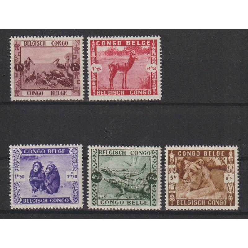 1939 - CONGO - COB 209/13** - SCOTT B27/31 - MNH