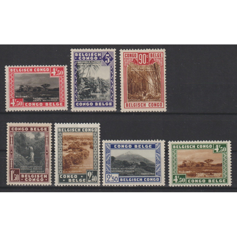 1936 - CONGO - COB 196A/202** - SCOTT 166/72 - MNH