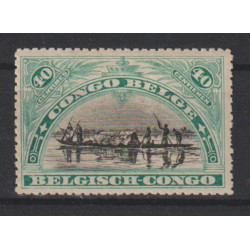 1910 - Congo - COB 58** -...