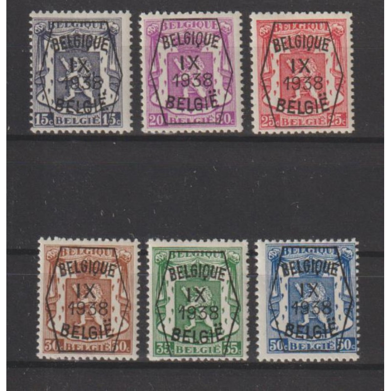 1938 - COB PRE381/6** - 9 - MNH