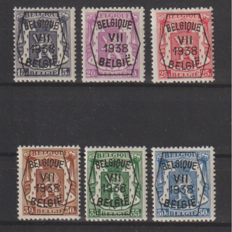 1938 - COB PRE369/74** - 7 - MNH