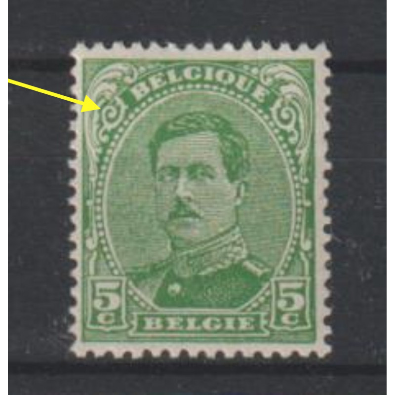 1915 - COB 137Aa** - Scott 111 - Type II - Dark green - MNH