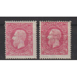 1886 - CONGO - COB 2 + 2a**...