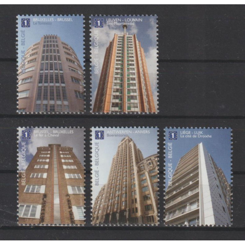 2010 - COB 4049/53 - Stamps from the sheet - MNH