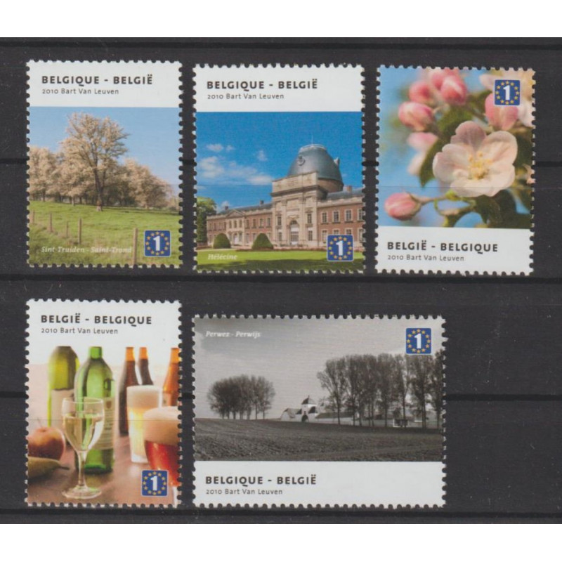 2010 - COB 4064/68 - Stamps from the sheet - MNH