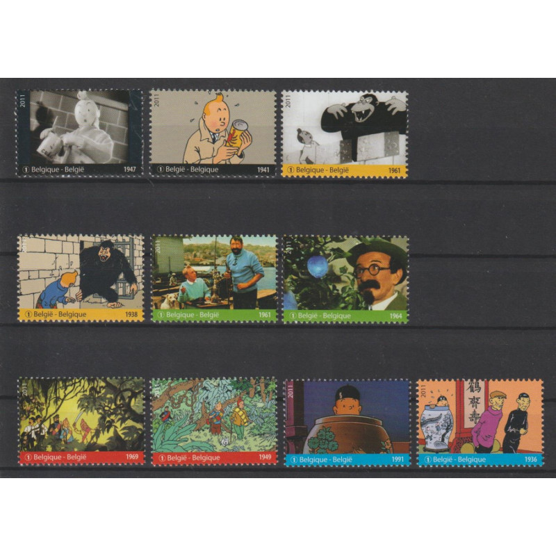 2011 - COB 4165/74 - Stamps from the sheet - MNH